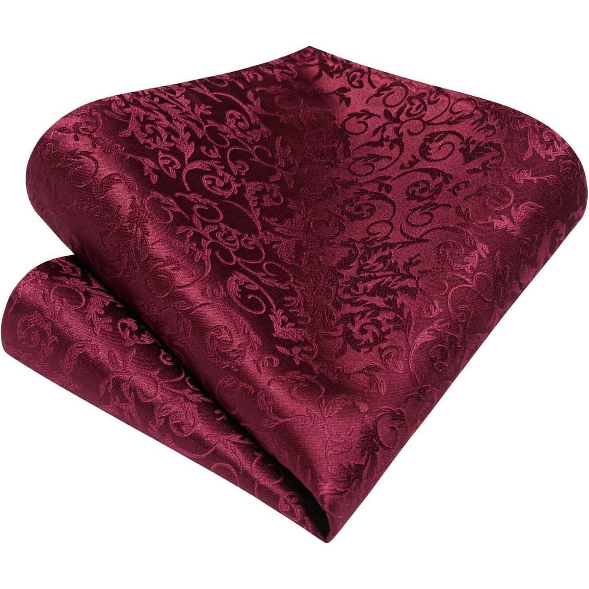 Herren Krawatten Set Seide Paisley mit Einstecktuch & Manschettenknöpfen