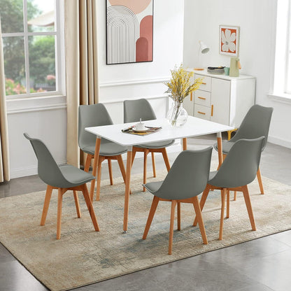 Moderner Esszimmertisch Weiß 110x70 cm – Skandinavisch & Robust