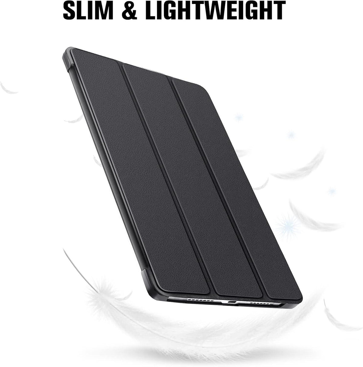 Smart Schutzhülle für Lenovo Tab M10 10,1 Zoll mit Ständer & Auto Sleep/Wake - Schwarz