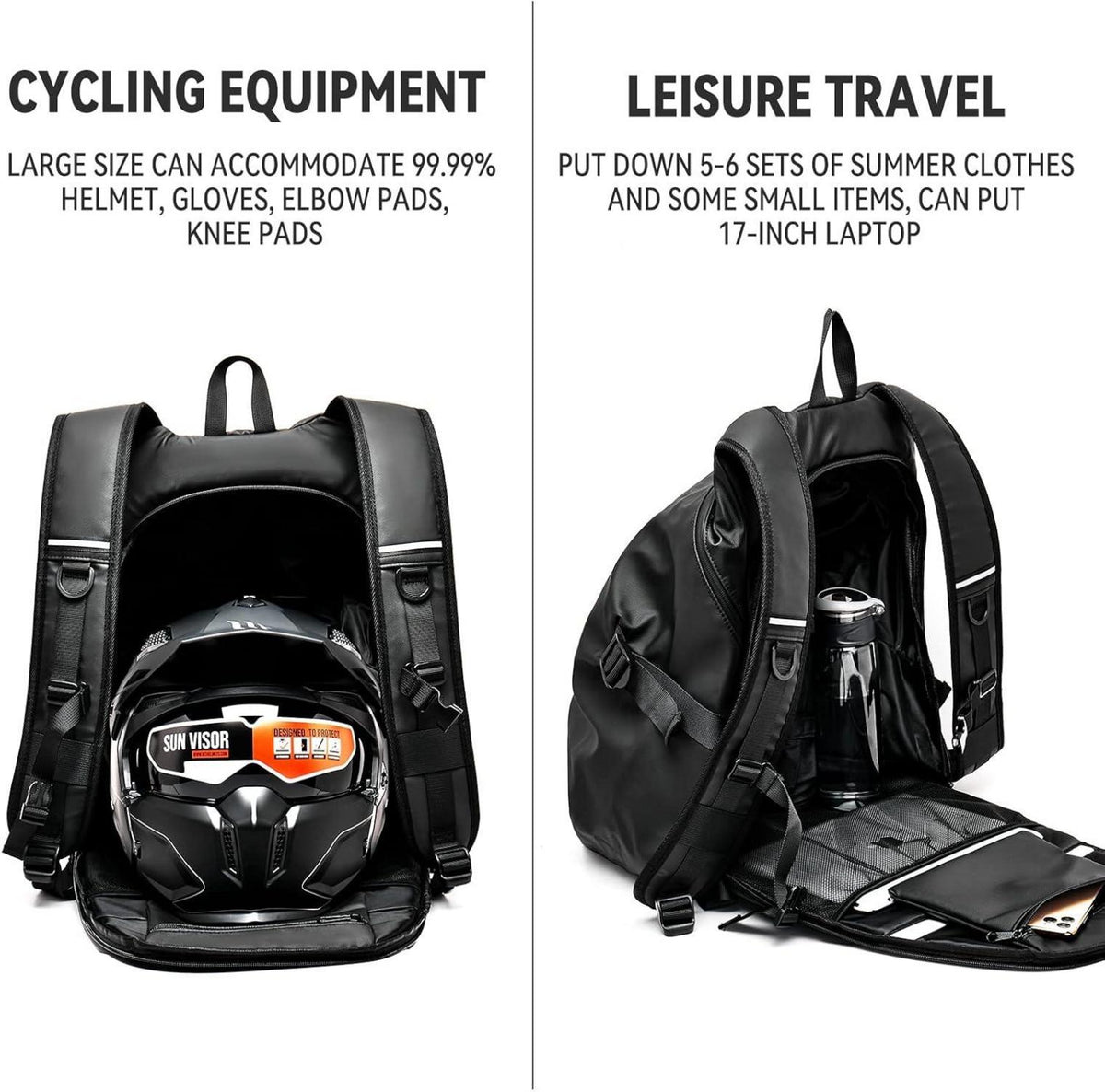 Motorradrucksack wasserdicht Helmrucksack Laptoptasche Rucksack