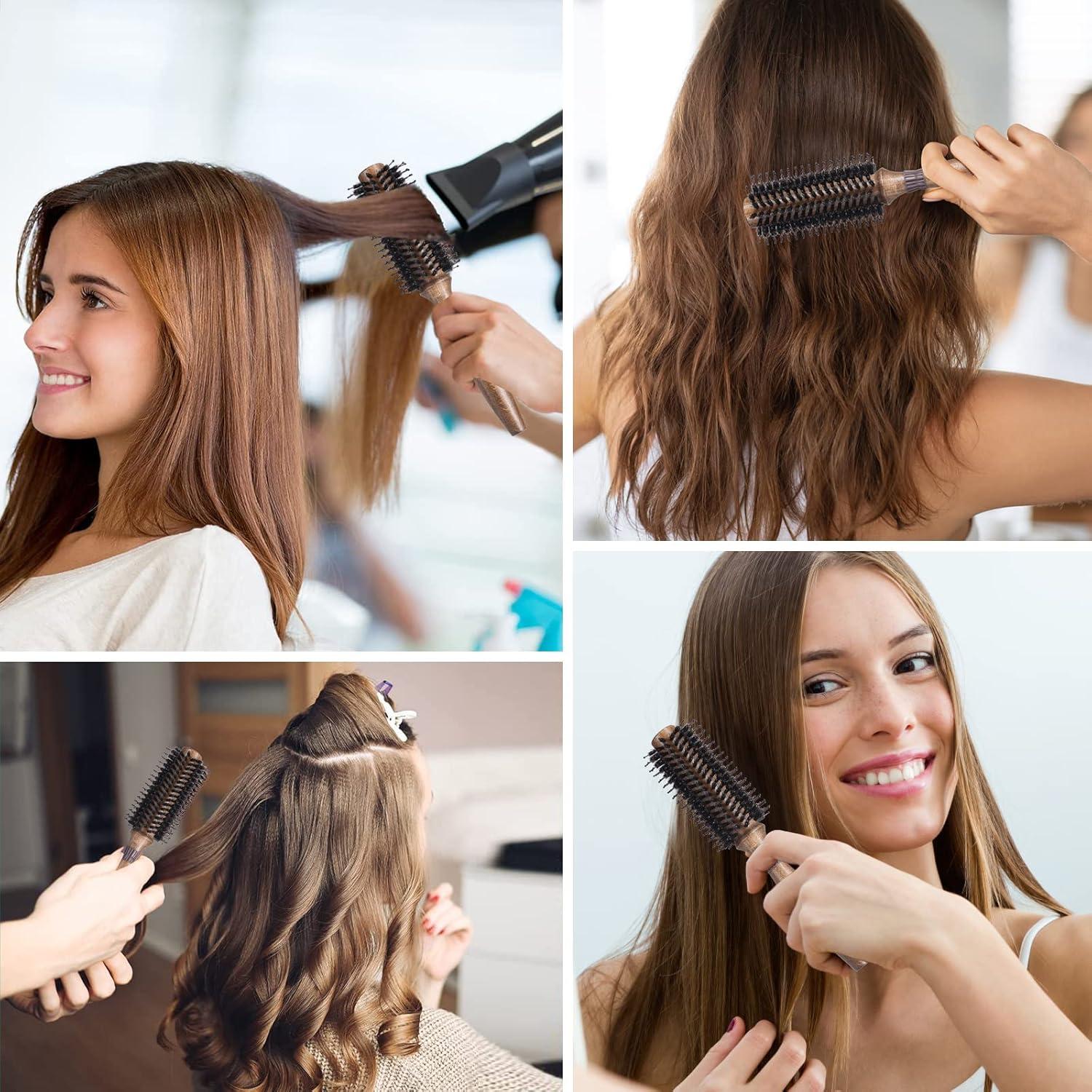 Rundbürste Wildschweinborsten Nylonborsten Styling Locken 23 mm 55 mm