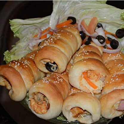 Cannoli Backform Edelstahl – 21 Stück mit Reinigungsbürste