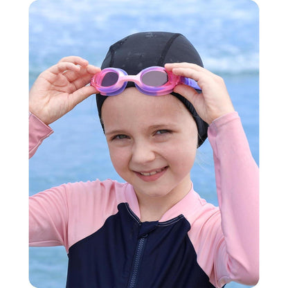Kinder Schwimmbrille 2er-Pack UV-Schutz Anti-Beschlag Rosa+Lila