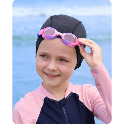 Kinder Schwimmbrille 2er-Pack UV-Schutz Anti-Beschlag Rosa+Lila