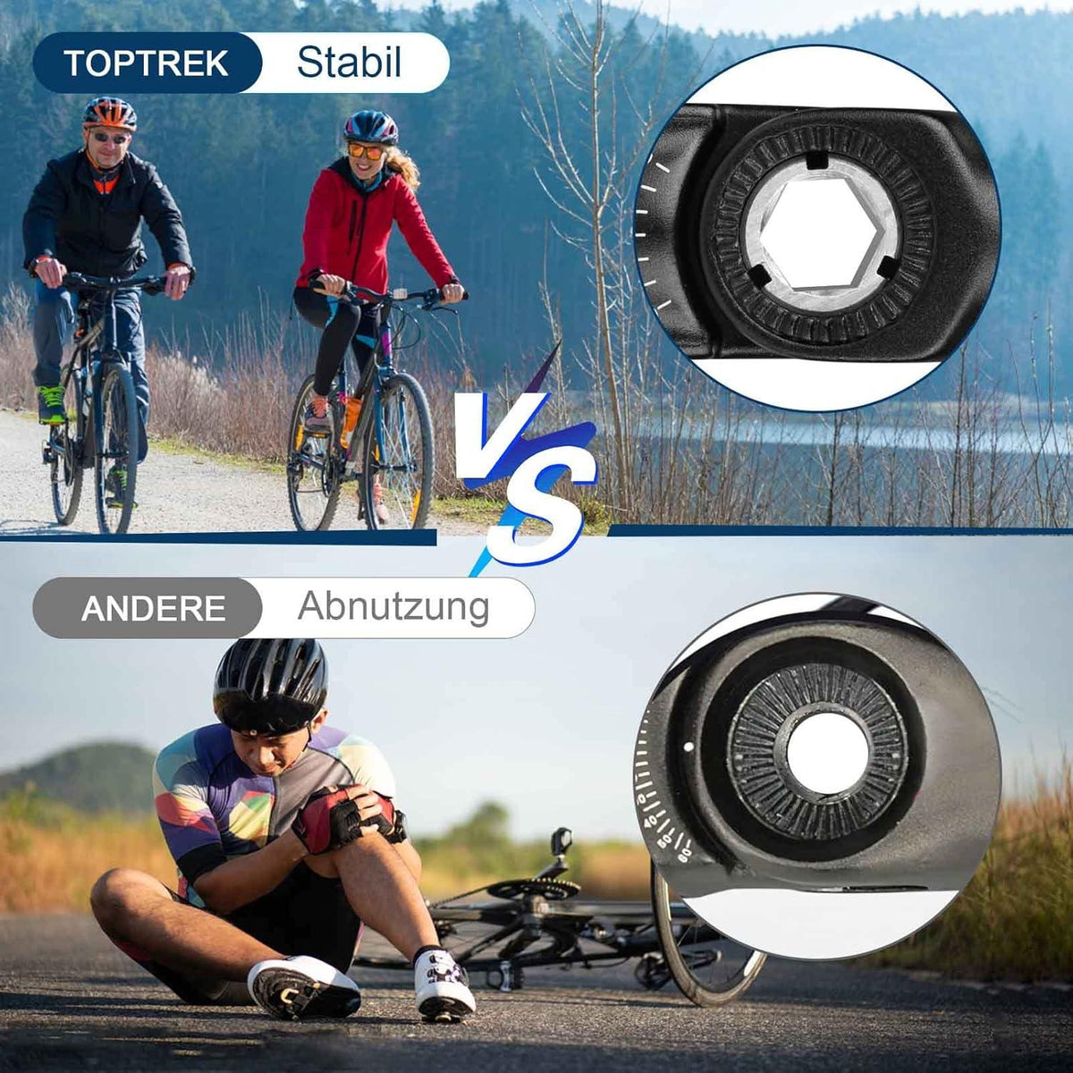 Fahrradlenker Vorbau 31.8mm*110mm Aluminium ± 60°Einstellbar