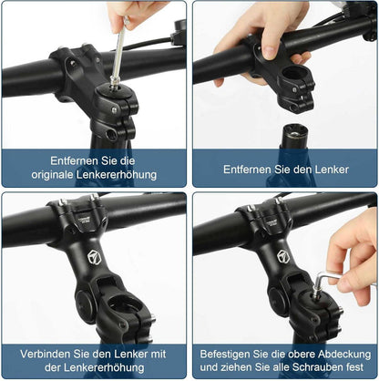 Fahrradlenker Vorbau 31.8mm*110mm Aluminium verstellbar mit