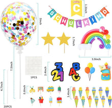 Einschulung Tortendeko Schulkind Girlande ABC 123 Ballon