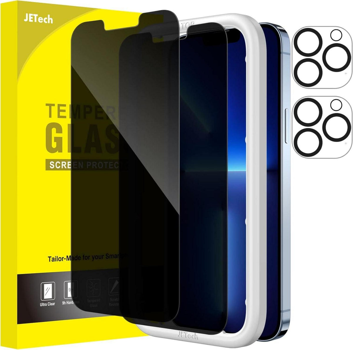 Sichtschutz Schutzfolie für iPhone 13 Pro Max 6,7 Zoll mit Kamera