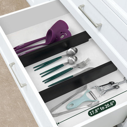 Utoplike Bamboo verstellbarer Schubladen Organizer