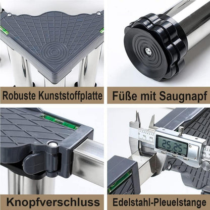 Verstellbares Kühlschrank Untergestell 45-70cm, 12 Füße, 20cm Höhe