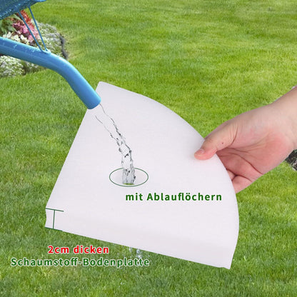 DEWUR Thermo Topfschutz 45x50cm Rot für Kübelpflanzen - isoliert, wasserdicht