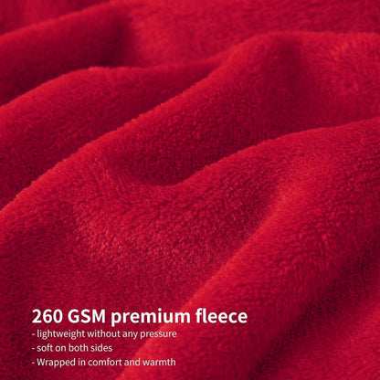 Kuscheldecke Rot XXL 220x240 cm Flauschig Weich Warm