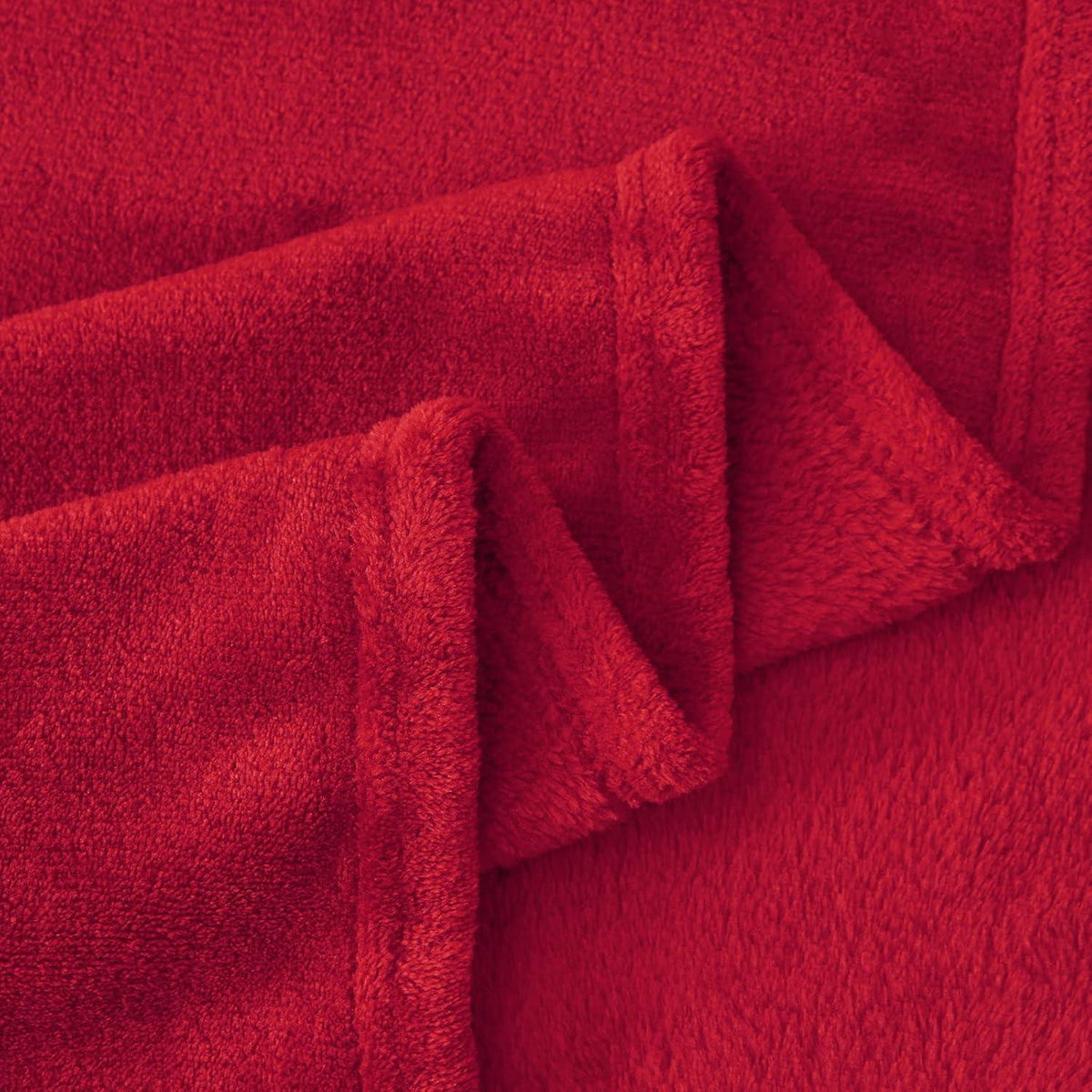 Kuscheldecke Rot XXL 220x240 cm Flauschig Weich Warm