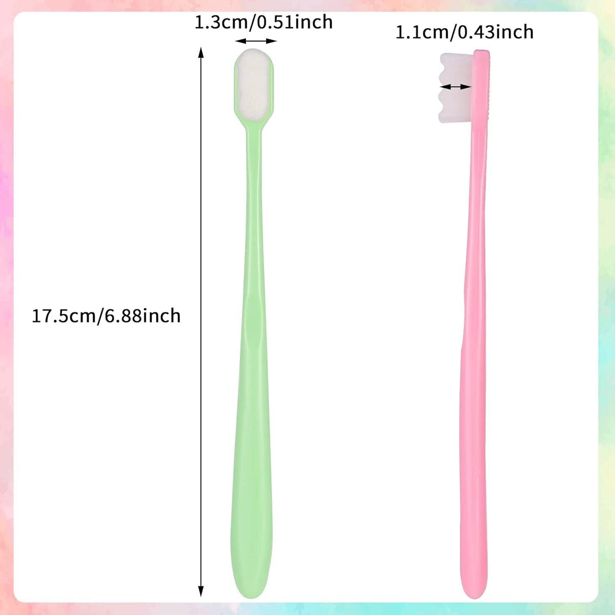 12 Stück Extra Weiche Nano Zahnbürsten für Empfindliche