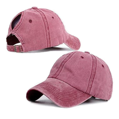 Baseball Cap Damen Pferdeschwanz – Vintage Sonnenhut für Sport & Freizeit