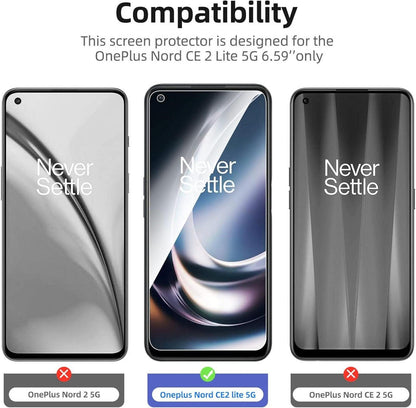 NEW'C 3 Stück Panzer Schutz Glas OnePlus Nord CE 2 Lite 5G 9H HD Displayfolie