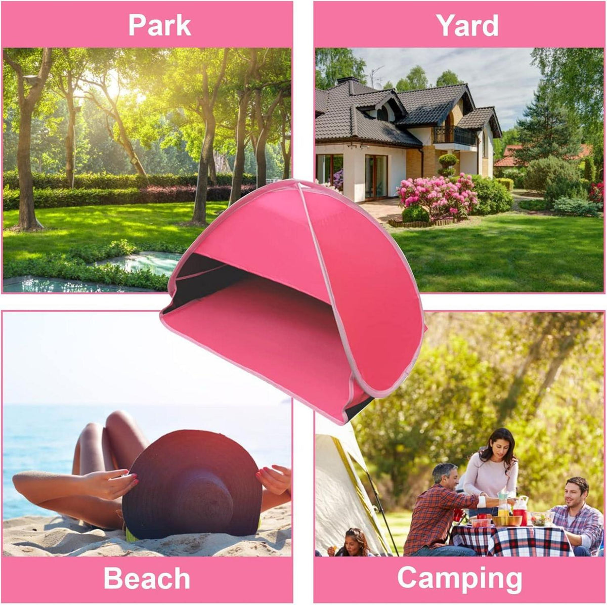 Mini-Pop-Up-Strandzelt Haustier-Sonnenschutz faltbar Outdoor Camping