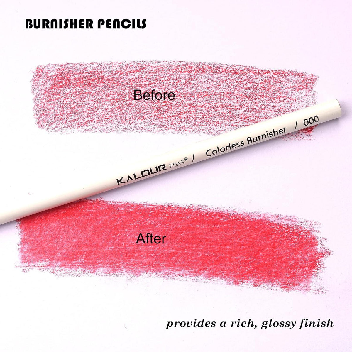 Farbloses Mixer- und Polierstift Set für Buntstifte