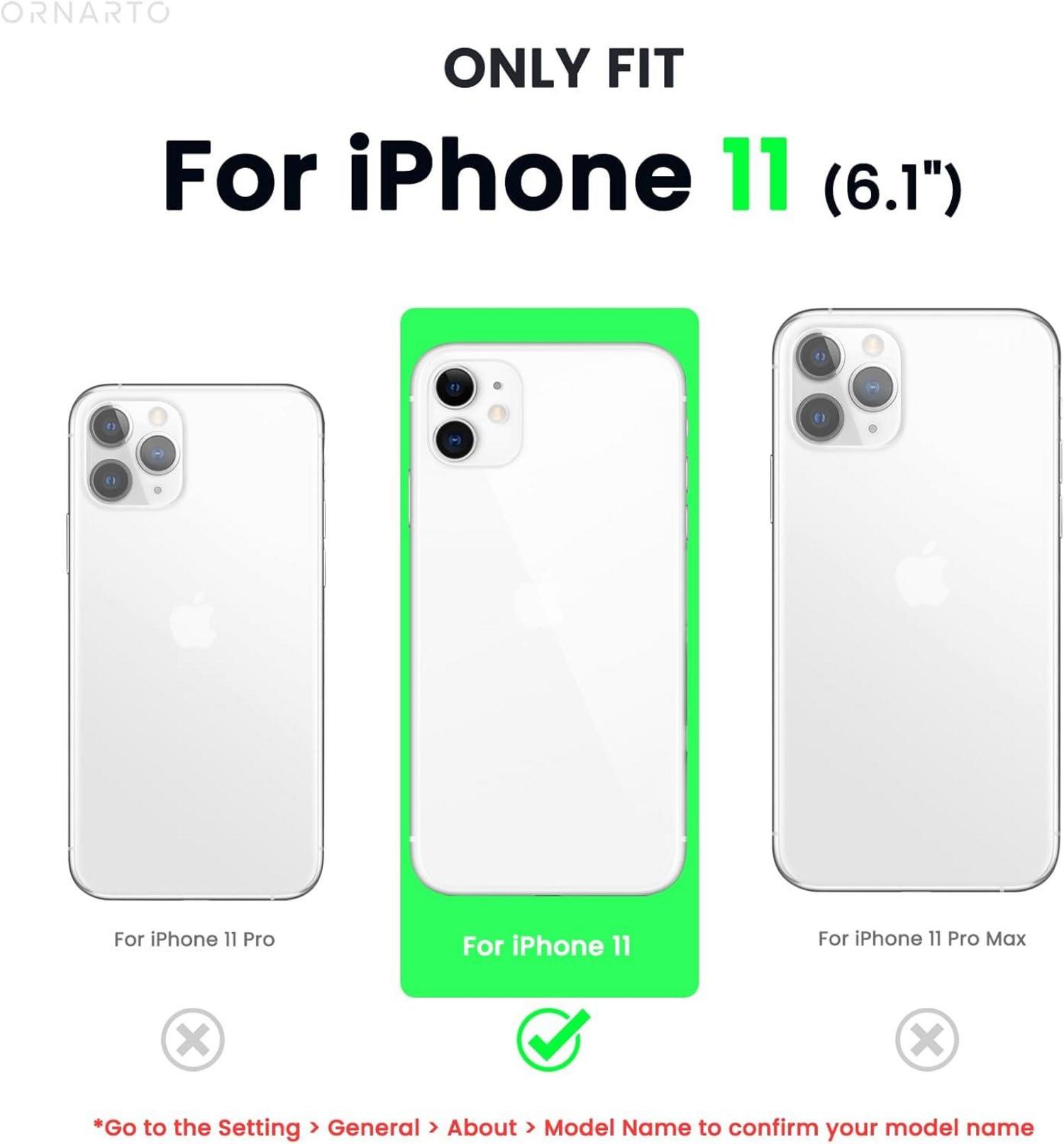 iPhone 11 Hülle mit Schutzfolie Rosenpulver, stoßfeste