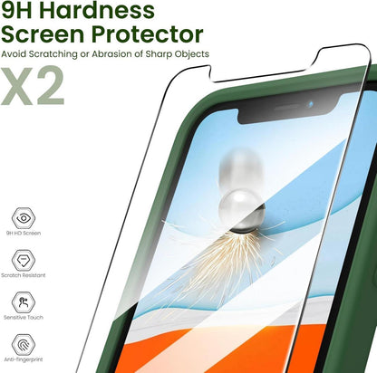 Schutzhülle + 2x Schutzfolie für iPhone 11 Silikon Case - Rundumschutz