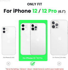 ORNARTO iPhone 12 | 12 Pro 6,1 Silikon Case Leuchtend Rosa