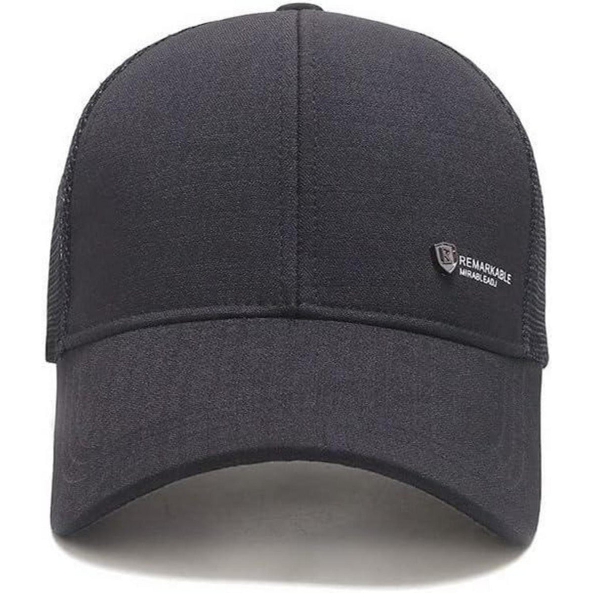 YAMEE Herren Baseball Cap Sommer Mesh, Grau | Sonnenschutz & Atmungsaktiv