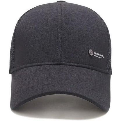 YAMEE Herren Baseball Cap Sommer Mesh, Grau | Sonnenschutz & Atmungsaktiv