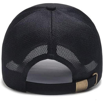 YAMEE Herren Baseball Cap Sommer Mesh, Grau | Sonnenschutz & Atmungsaktiv