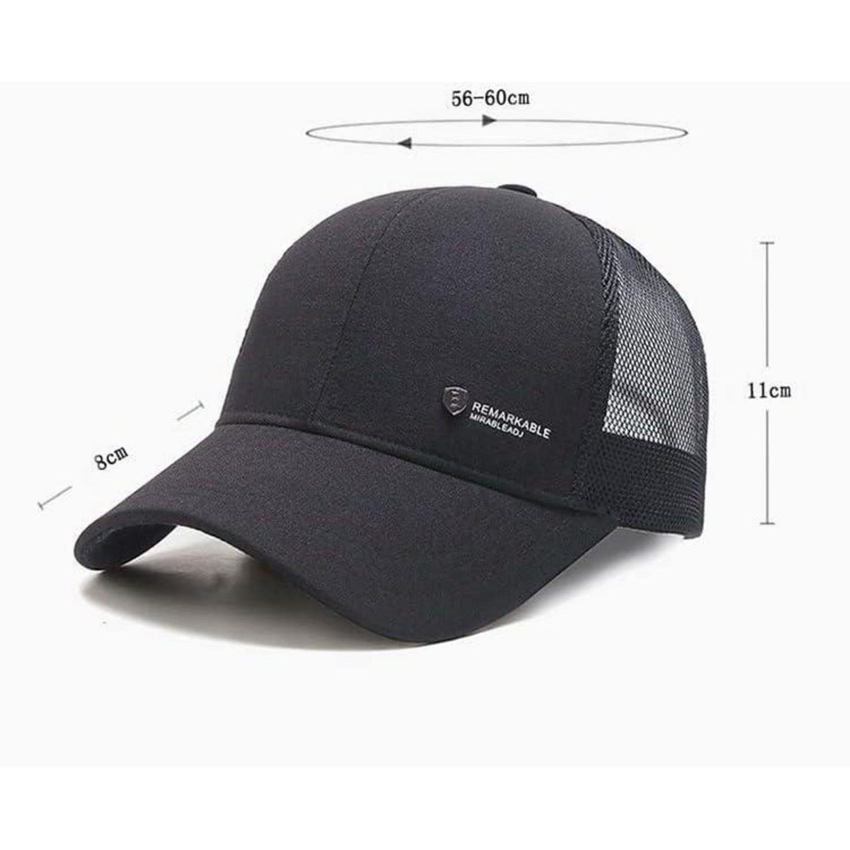 YAMEE Herren Baseball Cap Sommer Mesh, Grau | Sonnenschutz & Atmungsaktiv
