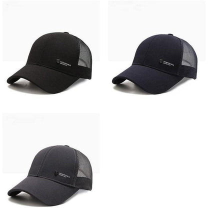 YAMEE Herren Baseball Cap Sommer Mesh, Grau | Sonnenschutz & Atmungsaktiv