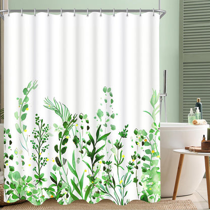 Duschvorhang Blumenmuster Antischimmel 180x180cm Textilä 12 Haken