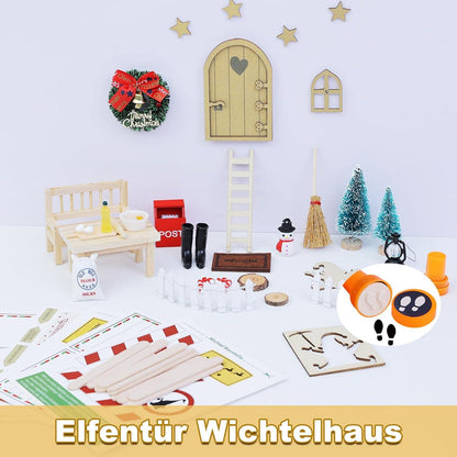 Wichteltür Zubehör Miniatur Elfentür Weihnachtsdeko Baustelle