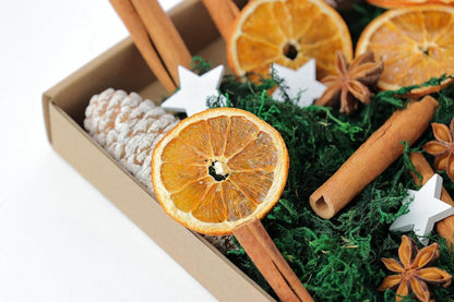 Weihnachtsdeko Bastelset Natur Potpourri Adventskranz DIY Tannenzapfen