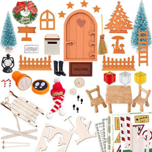 Elfentür Weihnachten Miniatur Set 53-teilig Baustelle