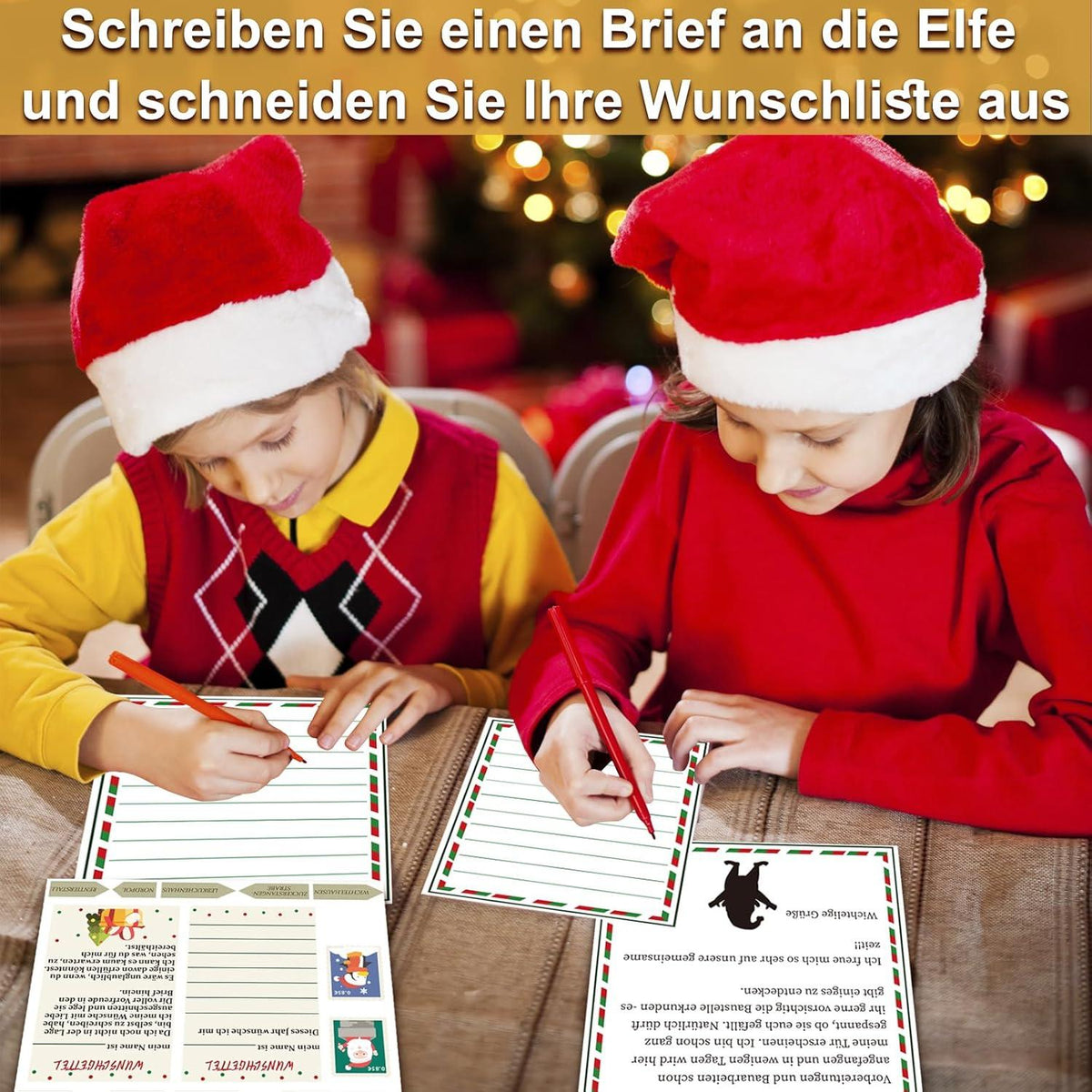 Miniatur Elfentür Set Weihnachten Wichteltür Zubehör Baustelle
