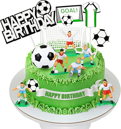Fussball Tortendeko Cupcake Deko Cake Topper für Geburtstag