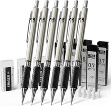 Druckbleistift Set mit Metallminen und 360 HB-Minen