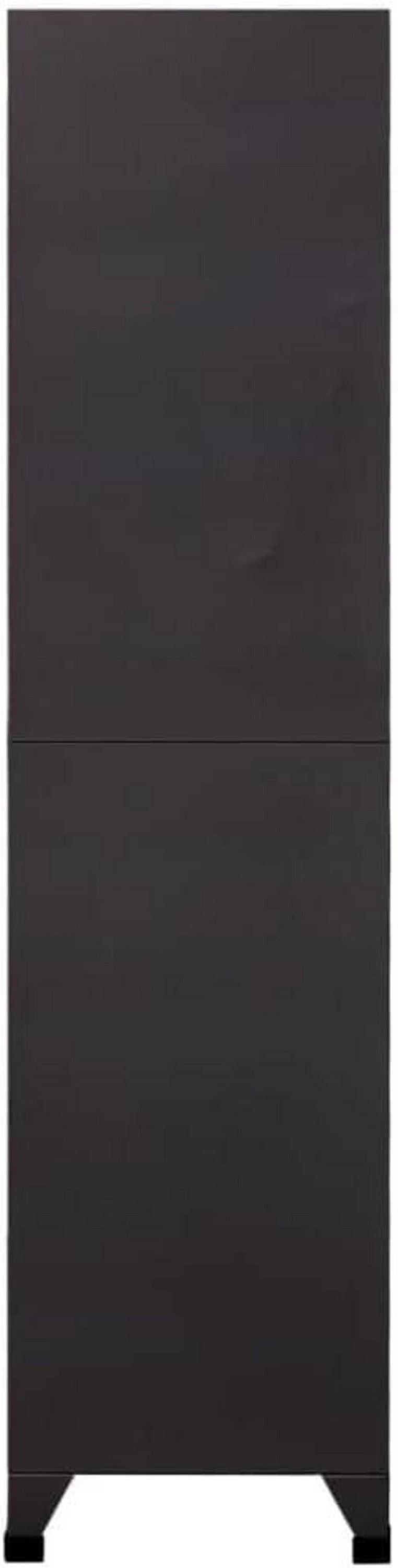 vidaXL Schließfachschrank Metallschrank Aktenschrank Anthrazit und Rot 90x45x180 cm Stahl