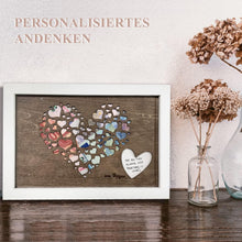 Geldgeschenk Hochzeitsrahmen Herzmotiv Personalisierbar