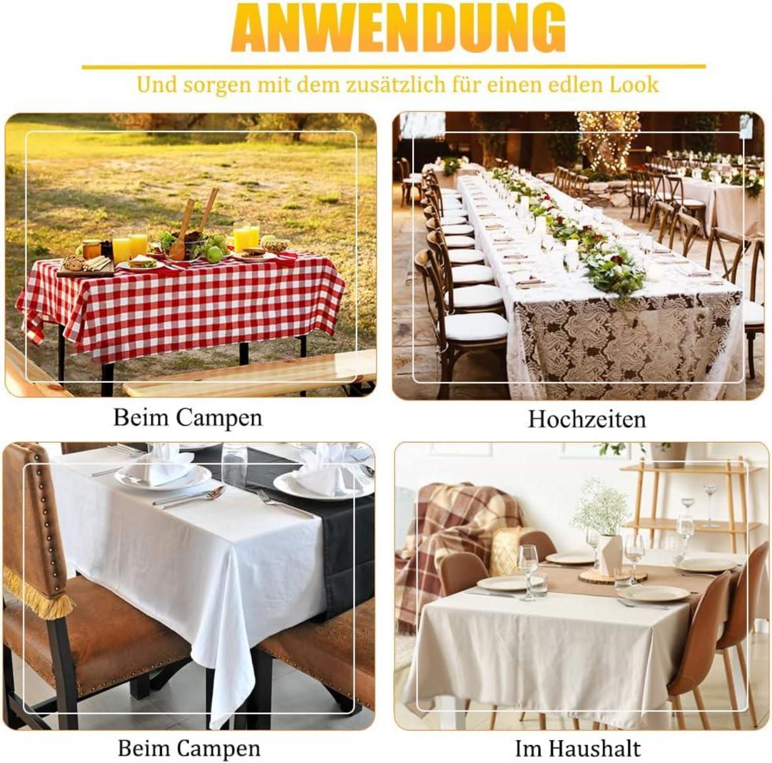 Herzmuster Tischdeckenbeschwerer Set aus Naturstein 4 Stück