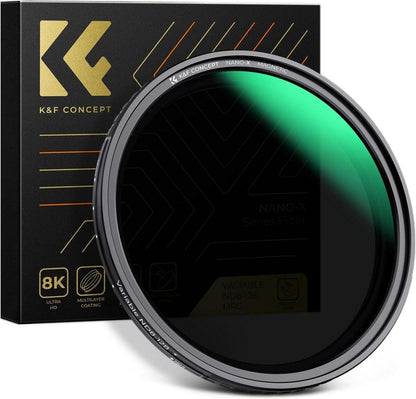 Variable ND Filter 67mm Magnetischer Graufilter ND8-128
