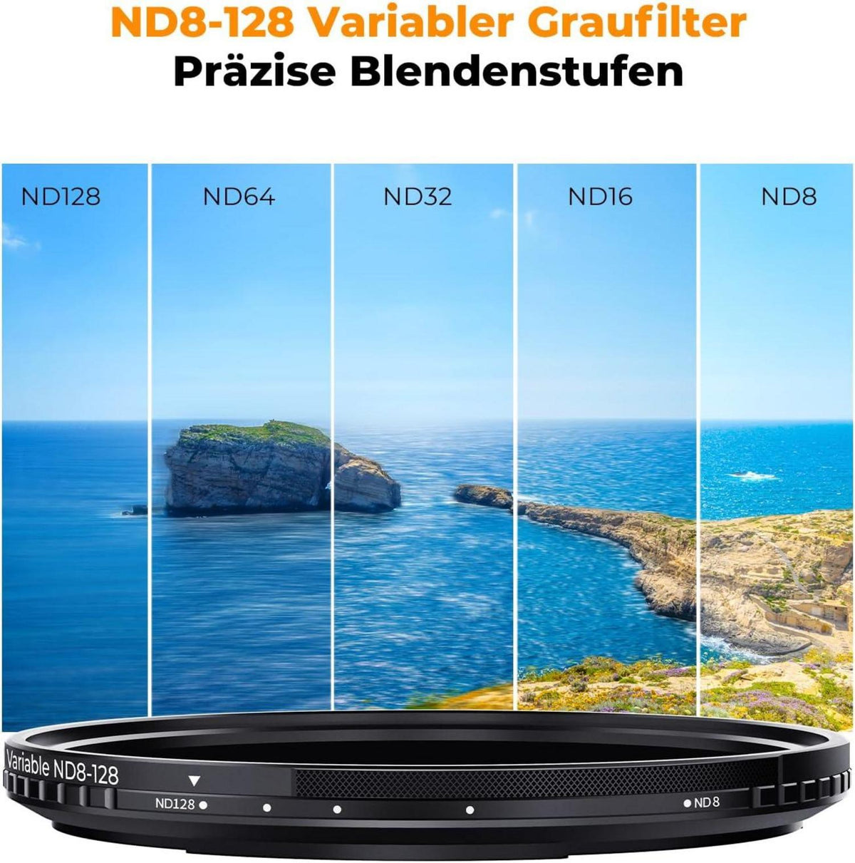 67mm Magnetischer ND Filter Variabler ND8-128 Graufilter