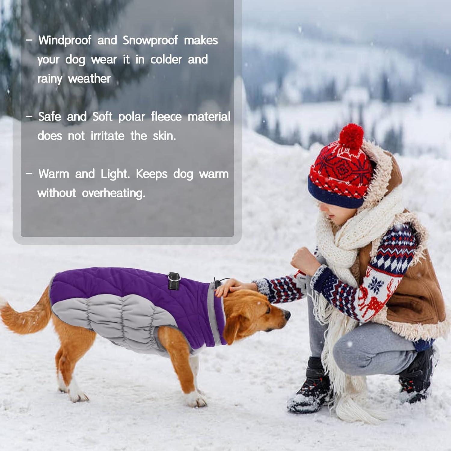 Wasserdichter Hundemantel Winterjacke für Hunde mit