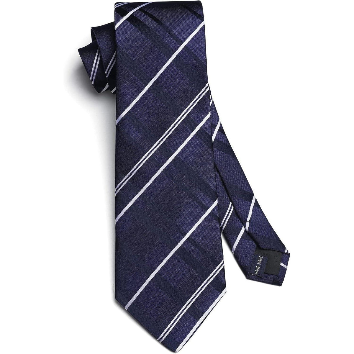 Krawatten & Einstecktuch Set Herren Dunkelblau Gepunktet Elegant