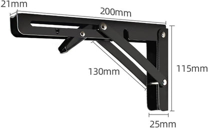 Klapphalterung Klappregalhalterung Wandmontage 2er Set 200mm