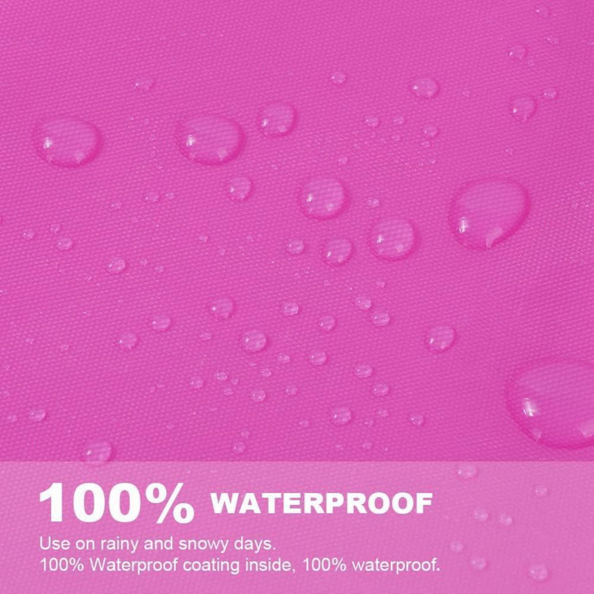 Regenponcho 2er Set Wiederverwendbar Transparent Unisex Pink
