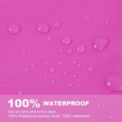 Regenponcho 2er Set Wiederverwendbar Transparent Unisex Pink