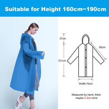 Vicloon Regenponcho Transparent PEVA 2er Set Atmungsaktiv