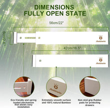 Bambus Schubladentrenner verstellbar federbelastet Organizer