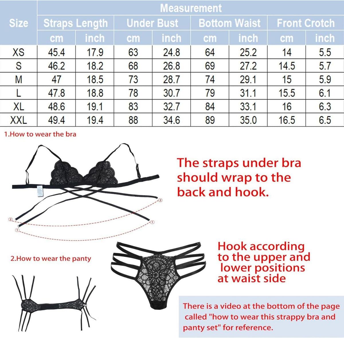 Sexy Spitzen Dessous Set BH und Höschens XXL Halfter Unterwäsche V-Ausschnitt